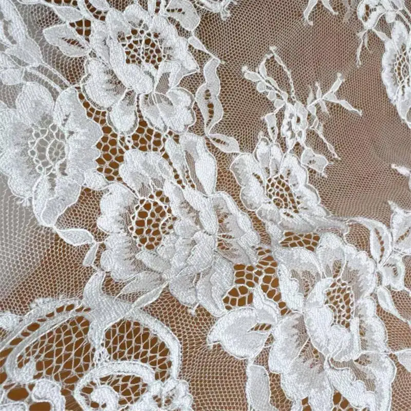 Eyelashes Lace Fabric Wedding Dress Cloth Tablecloth Curtain Accessories White.Soft High-quality French Flowers Lace Fabric
Eyelashes Lace Fabric Wedding Dress Cloth Tablecloth Curtain Accessories White.Soft High-quality French Flowers Lace Fabric