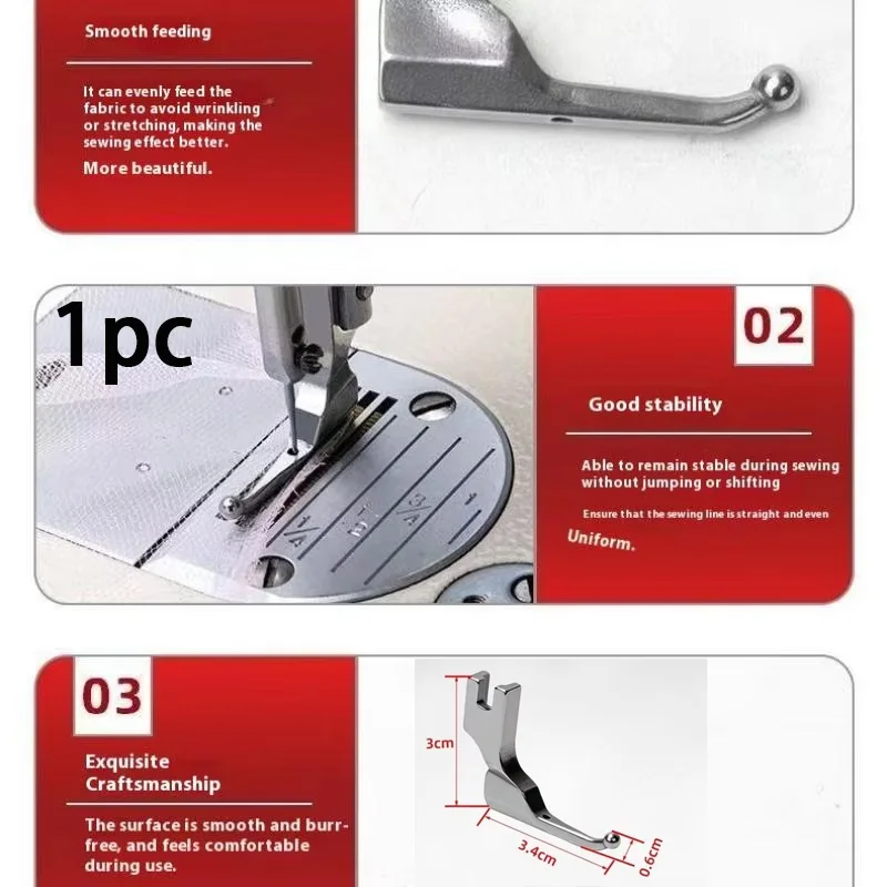 1Pc Sy-236 Wedding Dress Ball Fabric Special Presser Foot Wedding Dress Fashion Fabric Bead-Free Fixed Presser Foot
1Pc Sy-236 Wedding Dress Ball Fabric Special Presser Foot Wedding Dress Fashion Fabric Bead-Free Fixed Presser Foot