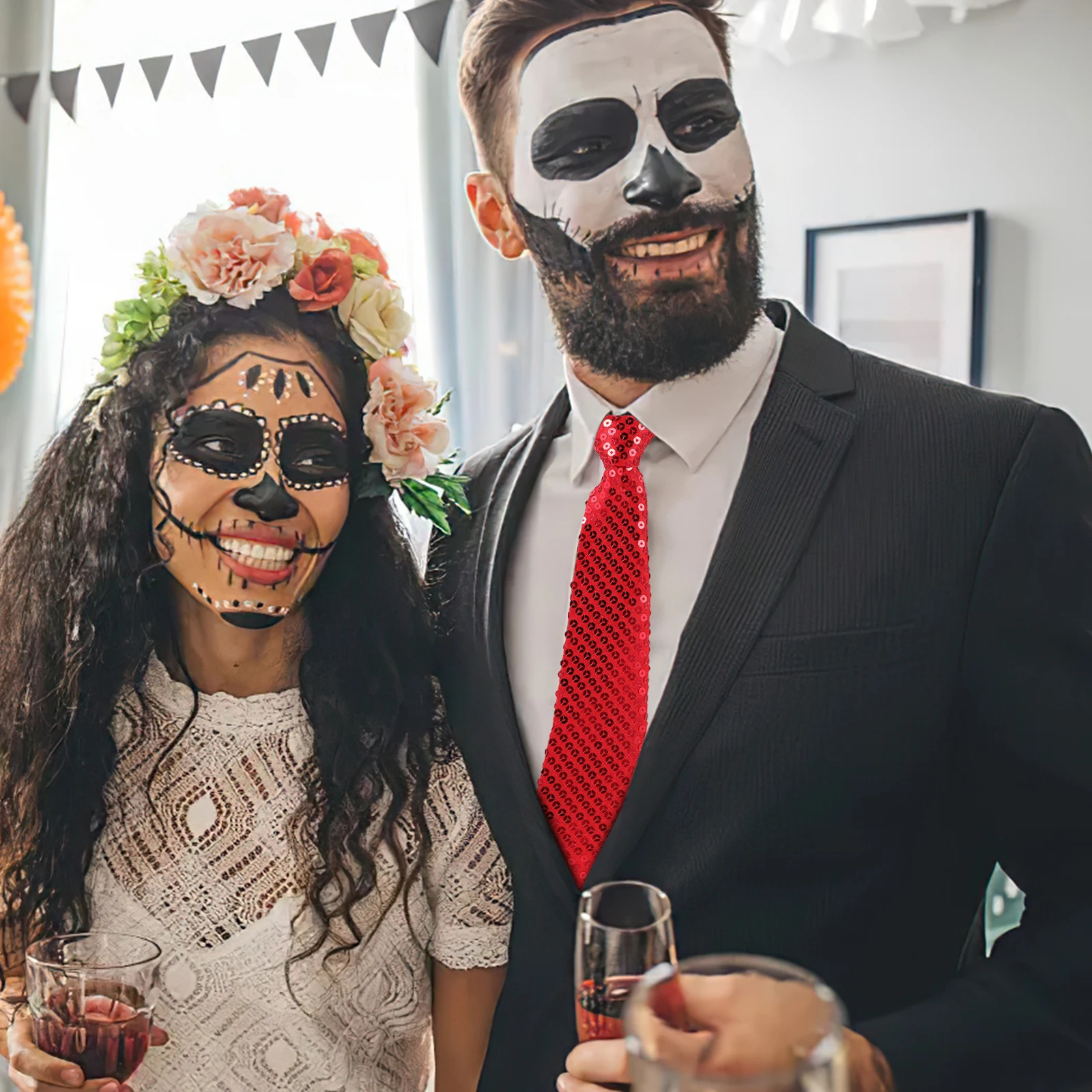 Performance Sequin Necktie Prop Shiny Fashion Tie for Cosplay Party Festival Costume Decor Accessory Men Outfit Role Play
Performance Sequin Necktie Prop Shiny Fashion Tie for Cosplay Party Festival Costume Decor Accessory Men Outfit Role Play