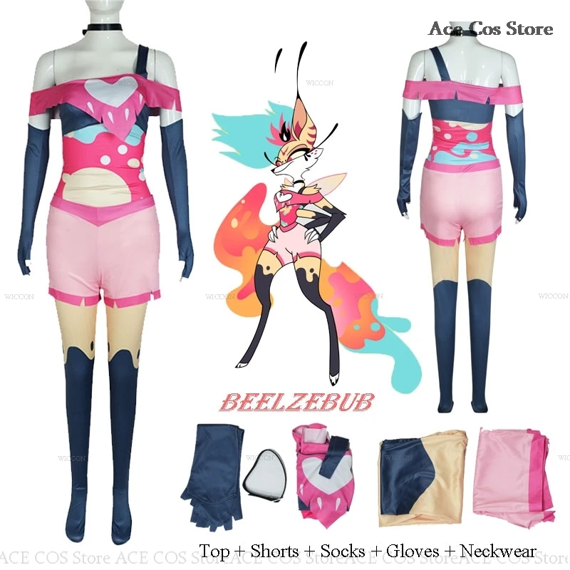 Helluva S1 Queen Bee Cosplay Costume Boss Beelzebub Cosplay Costume Halloween Fancy Sexy Carnaval Party Women Colorful Suit
Helluva S1 Queen Bee Cosplay Costume Boss Beelzebub Cosplay Costume Halloween Fancy Sexy Carnaval Party Women Colorful Suit