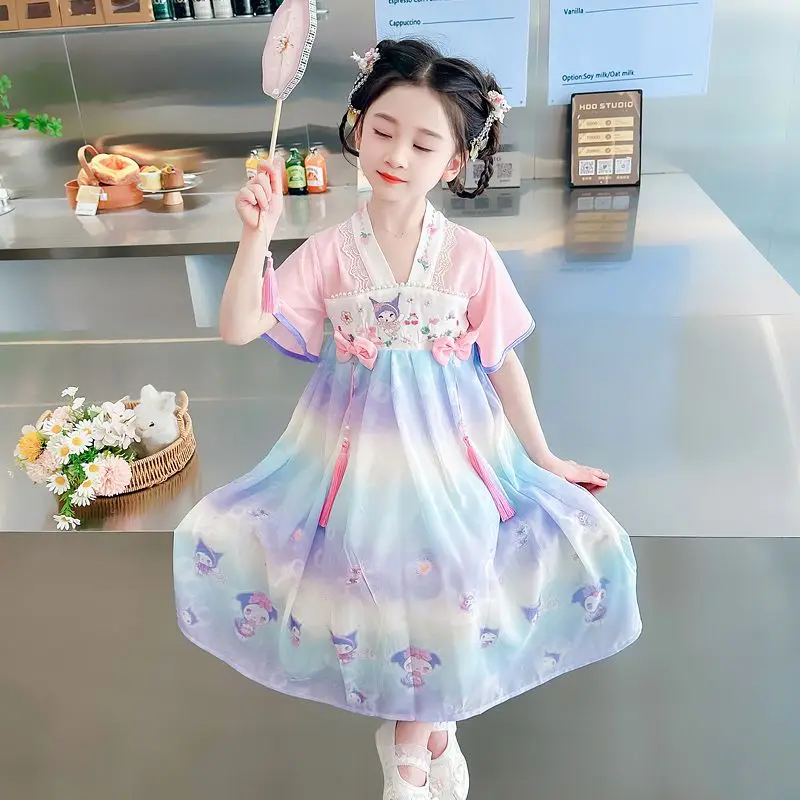 Kuromi Princess Dress for Girls 2025 Summer New Kawaii Sanrio Anime Ins Style Baby Fashionable Children Skirt Clothes Gifts
Kuromi Princess Dress for Girls 2025 Summer New Kawaii Sanrio Anime Ins Style Baby Fashionable Children Skirt Clothes Gifts