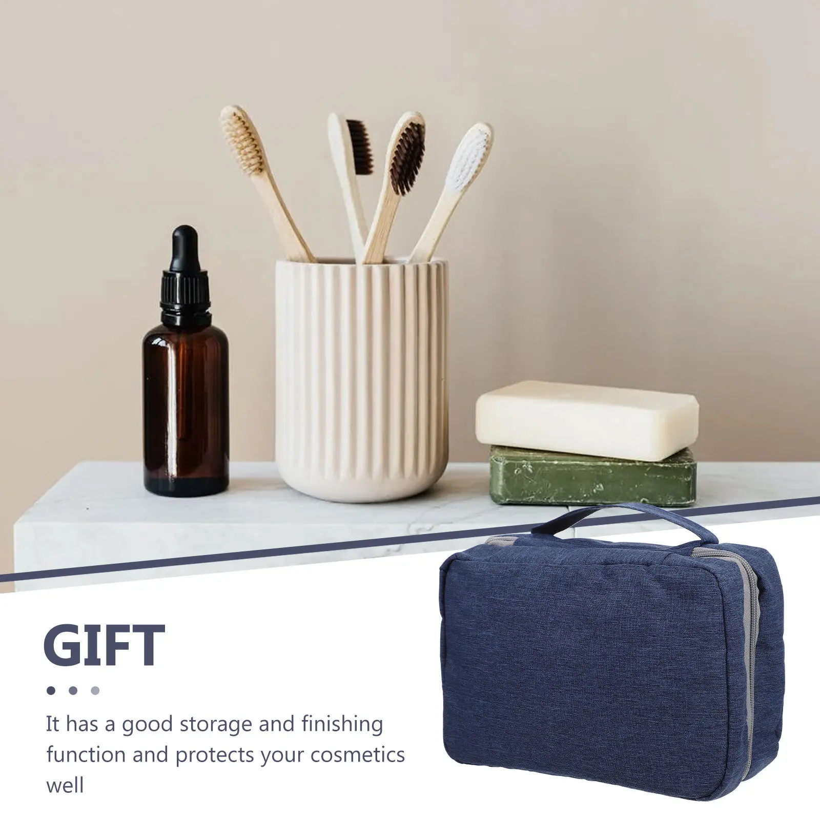 Folding Toiletry Bag Stylish Compact Makeup Organizer Travel Wash Bag for Cosmetics Skincare Brushes Lipstick Hanging Foldable
Folding Toiletry Bag Stylish Compact Makeup Organizer Travel Wash Bag for Cosmetics Skincare Brushes Lipstick Hanging Foldable