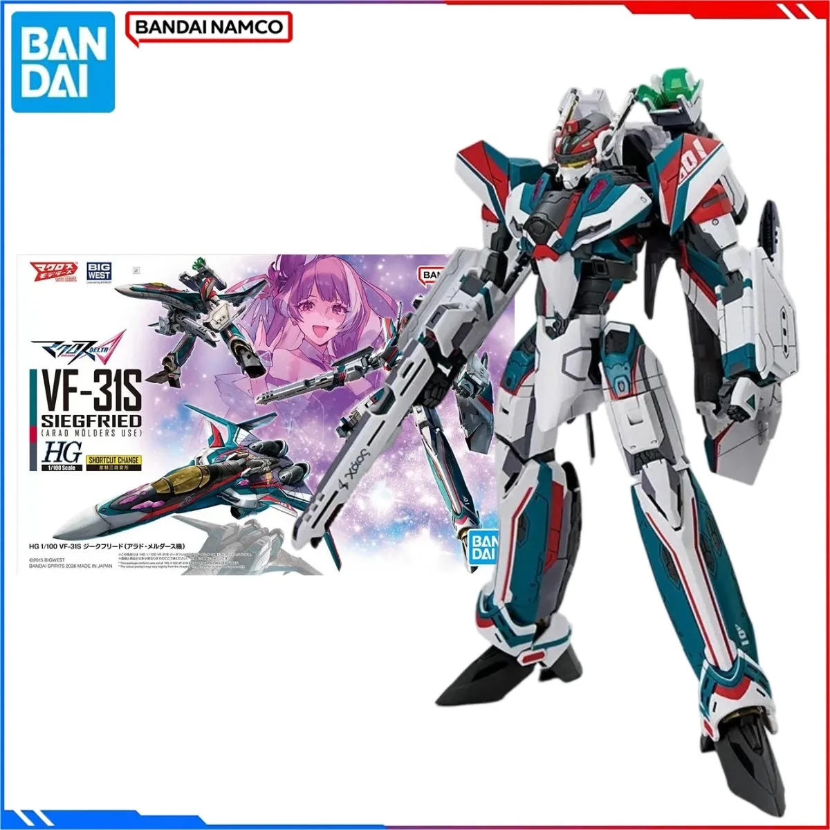 Оригинальный конструктор Bandai Macross: модель HG VF-31S Siegfried Arad Molders, сборная фигурка, подарок для мальчика
Оригинальный конструктор Bandai Macross: модель HG VF-31S Siegfried Arad Molders, сборная фигурка, подарок для мальчика
