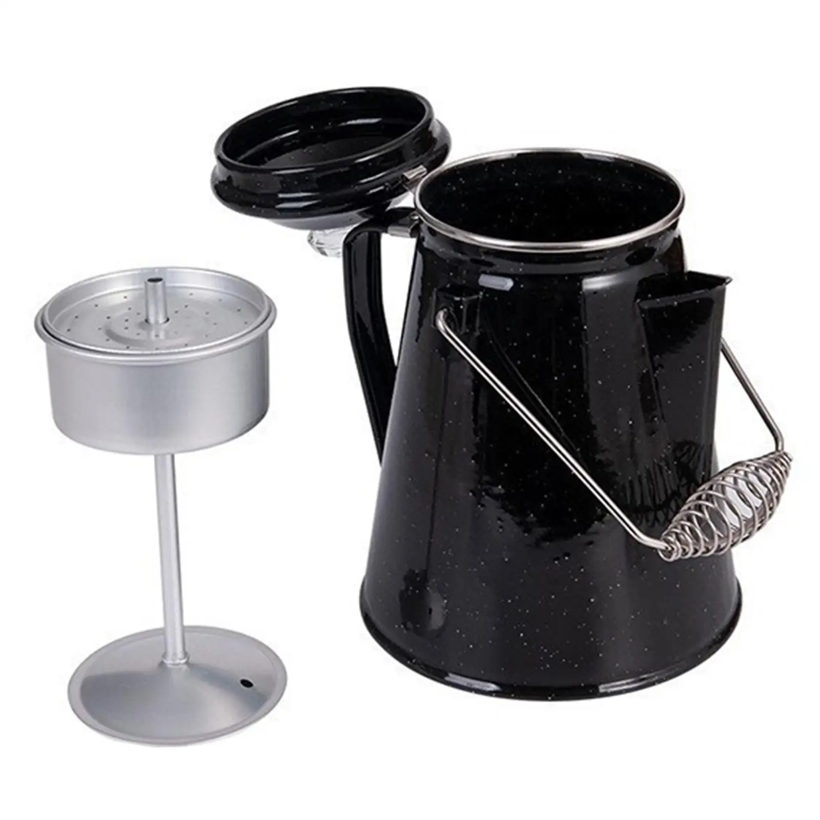 Coffee Percolator Stylish Portable Water Pitcher Heat Resistant Enamel Teapot Coffee Boiler for Cabin Picnic Outdoor RV Campsite
Coffee Percolator Stylish Portable Water Pitcher Heat Resistant Enamel Teapot Coffee Boiler for Cabin Picnic Outdoor RV Campsite