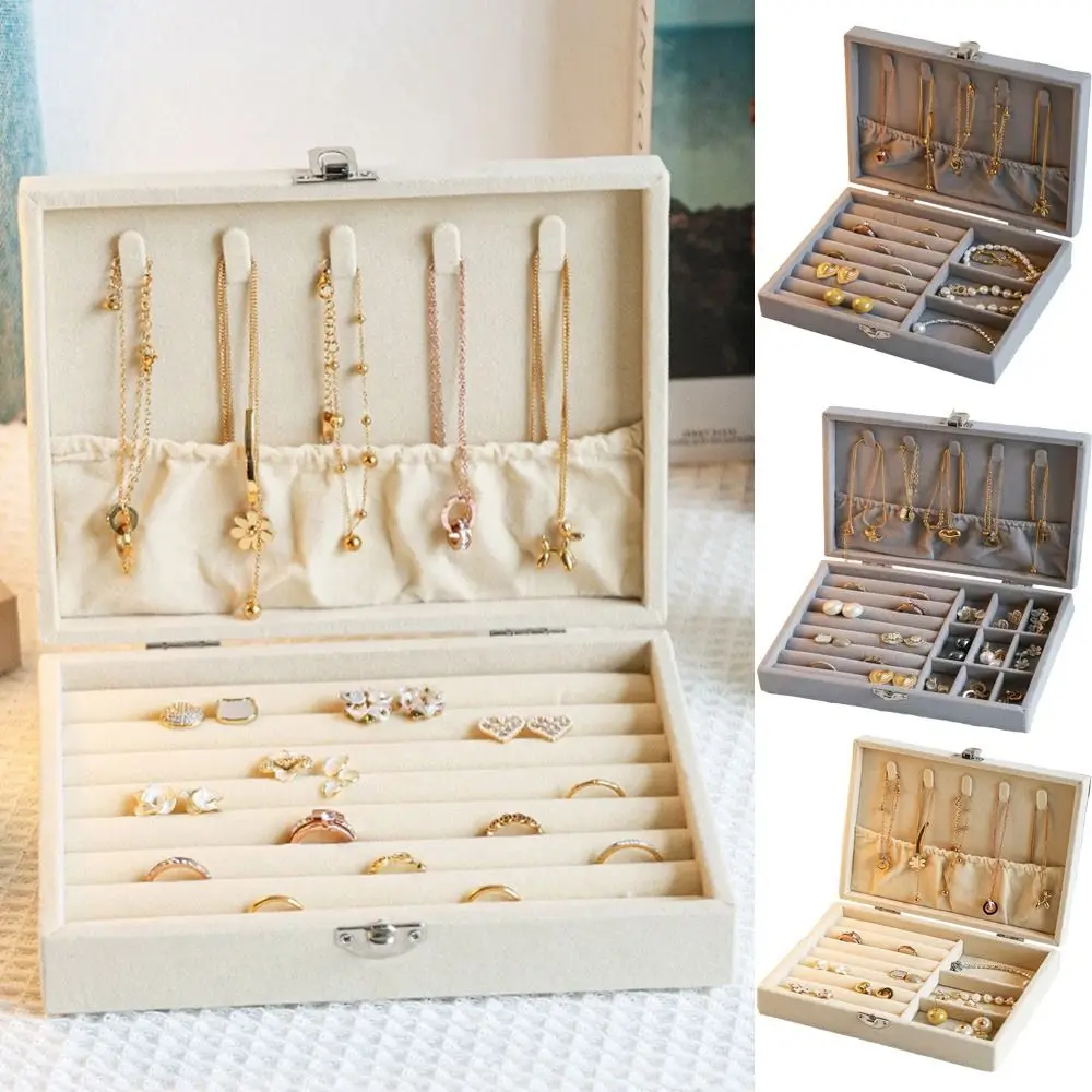 Large Capacity Jewelry Storage Box Dustproof 3/9/24 Grids Travel Jewelry Case Space Saving Flip Lid Portable Earring Organizer
Large Capacity Jewelry Storage Box Dustproof 3/9/24 Grids Travel Jewelry Case Space Saving Flip Lid Portable Earring Organizer