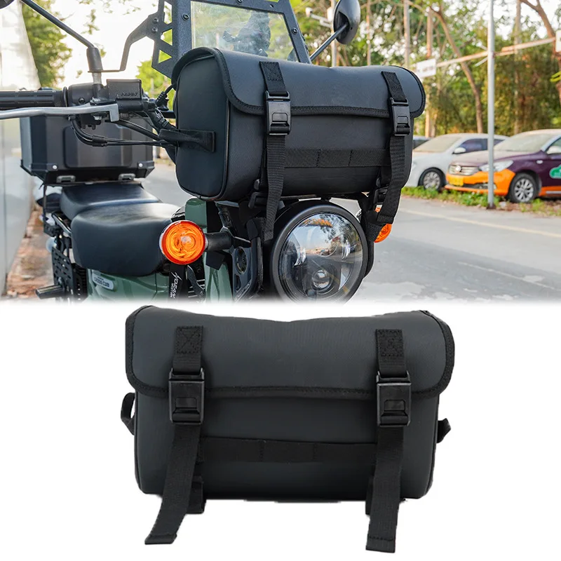 Водонепроницаемая передняя сумка на руль для мотоцикла Honda CC110 Hunter Cub, сумка для хранения, модифицированный аксессуар для мотоцикла
Водонепроницаемая передняя сумка на руль для мотоцикла Honda CC110 Hunter Cub, сумка для хранения, модифицированный аксессуар для мотоцикла