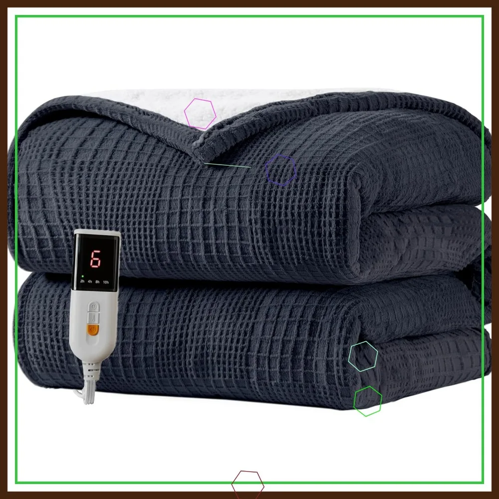 Одеяло с электрическим подогревом, 50x60 дюймов, 9 режимов нагрева, автоматическое отключение, сертифицированное ETL, можно стирать в машине
Одеяло с электрическим подогревом, 50x60 дюймов, 9 режимов нагрева, автоматическое отключение, сертифицированное ETL, можно стирать в машине