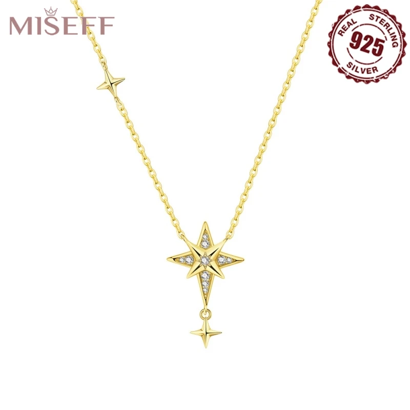 MISEFF 2025 Real 925 Sterling Silver Necklace Shine Star Moon Necklace For Engagement Wedding Party Gifts Silver Jewelry
MISEFF 2025 Real 925 Sterling Silver Necklace Shine Star Moon Necklace For Engagement Wedding Party Gifts Silver Jewelry