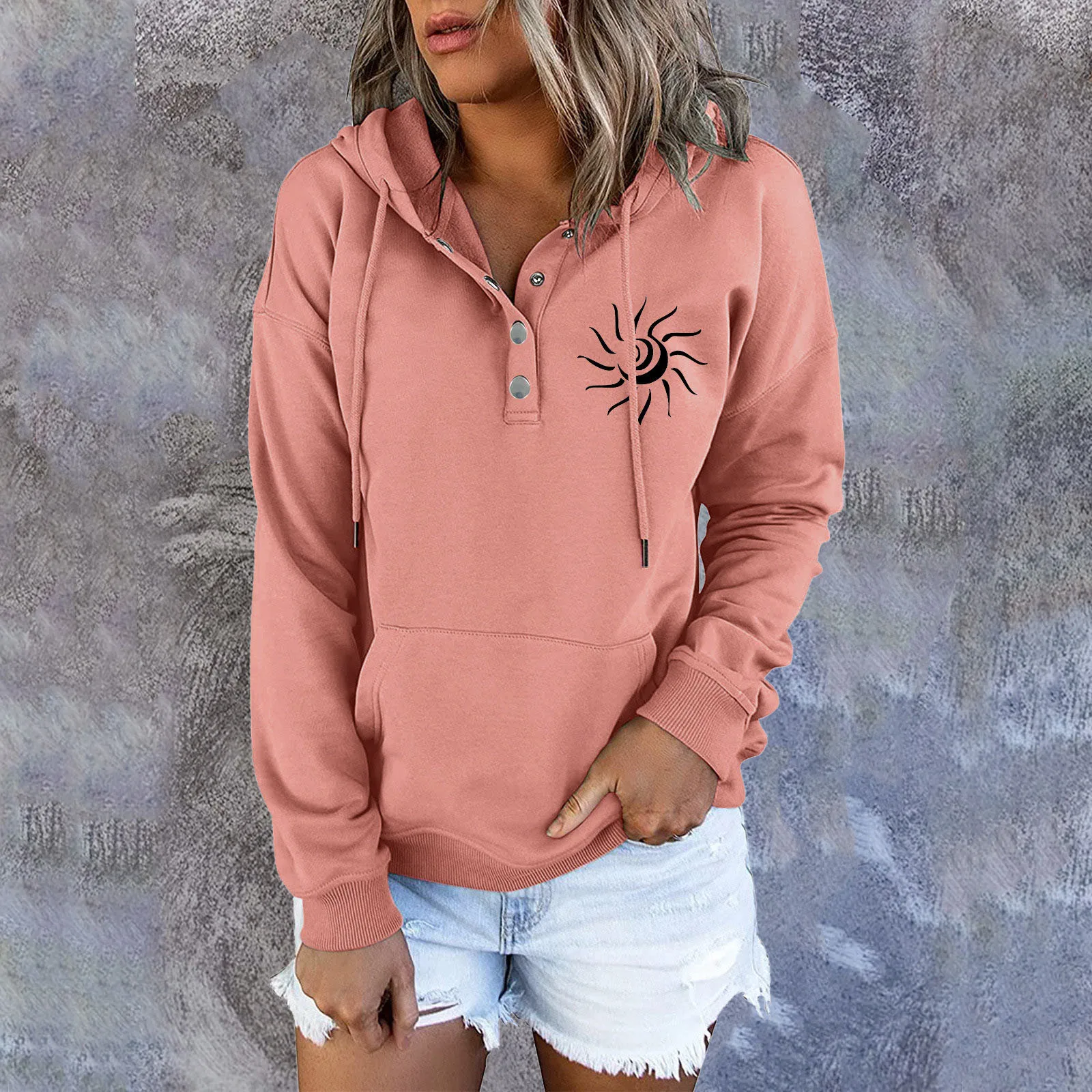 Sweatshirt Jackets Womens Sweatshirts Long Sleeve Hoodie Pullover Casual Button Top Hoodie Womens Plain Pullover Hoodies
Sweatshirt Jackets Womens Sweatshirts Long Sleeve Hoodie Pullover Casual Button Top Hoodie Womens Plain Pullover Hoodies