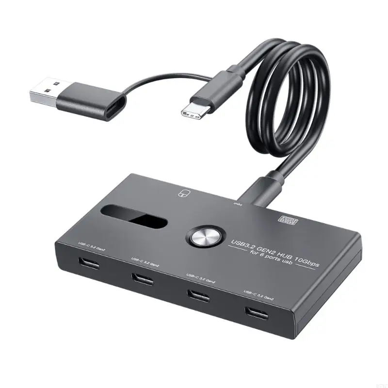 D7YC 6 in 1 USB C Splitter Adapter with 4x Type C and 2x USB Female For Fast Data Reader And Transfer Enhances Productivity
D7YC 6 in 1 USB C Splitter Adapter with 4x Type C and 2x USB Female For Fast Data Reader And Transfer Enhances Productivity