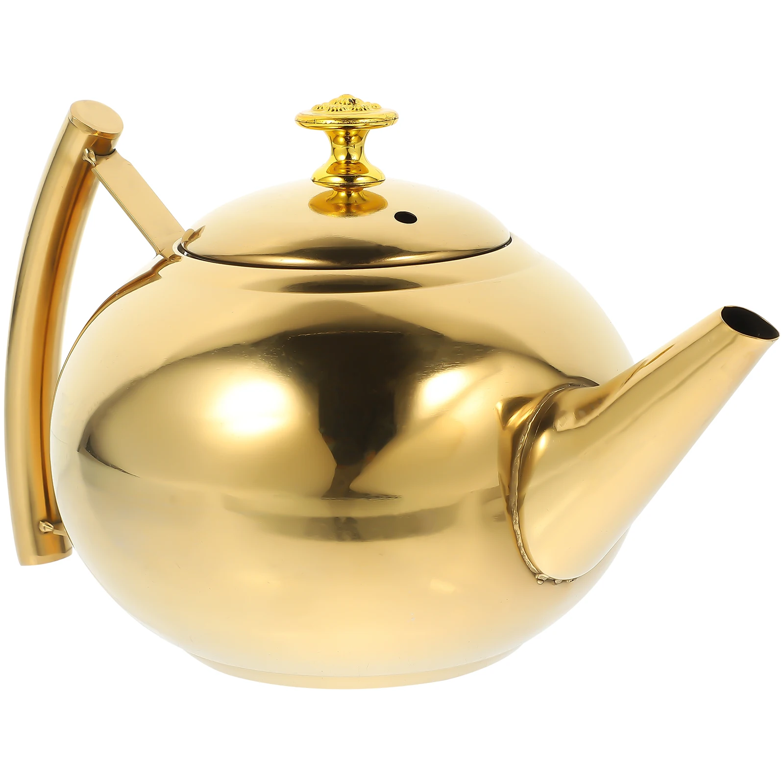 Stainless Steel Teapot 1L Golden Side H Rust Resistant Suitable for Gas Electric Induction Stovetop Fast Heating
Stainless Steel Teapot 1L Golden Side H Rust Resistant Suitable for Gas Electric Induction Stovetop Fast Heating
