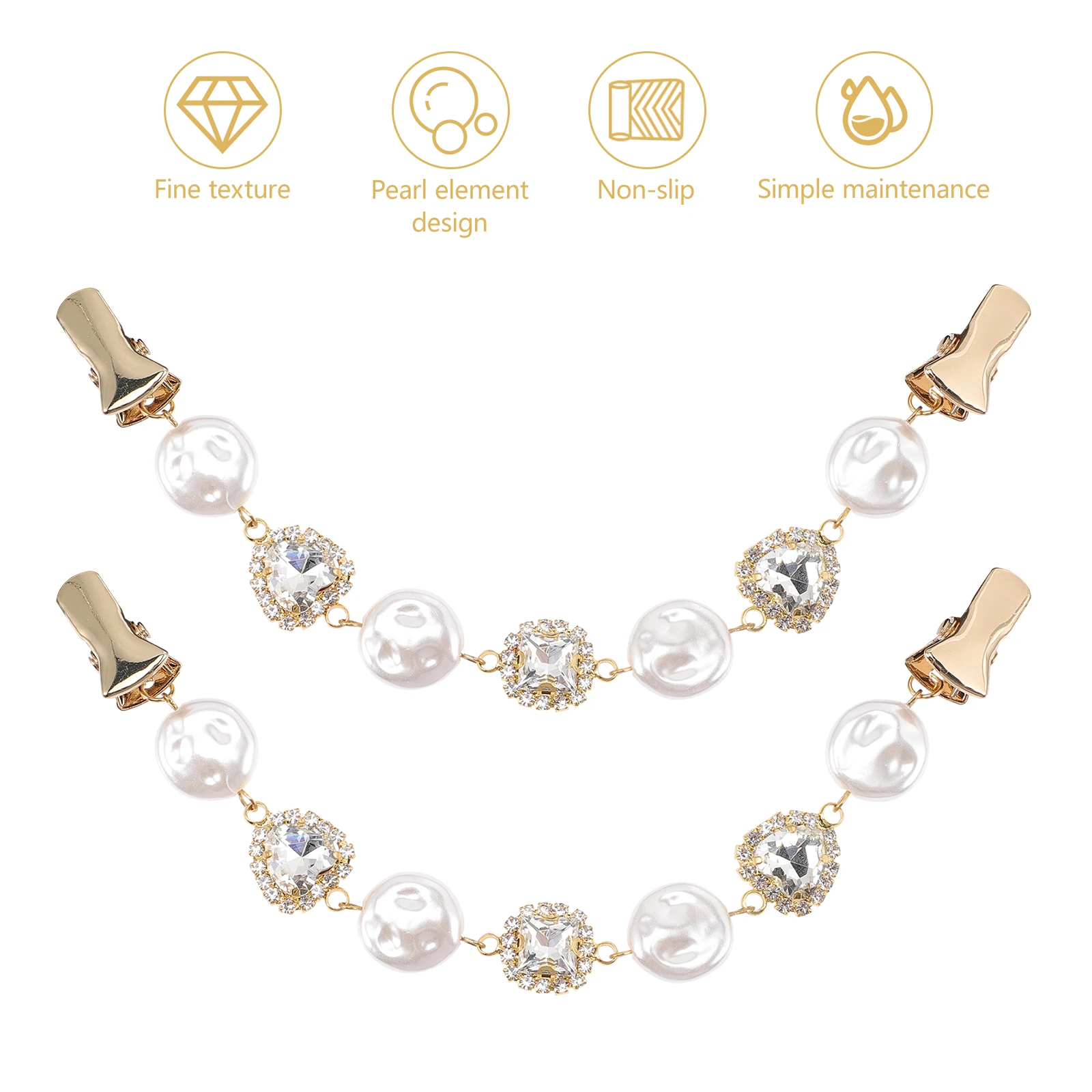 2Pcs Pearl Clip Shawl Wraps Sweater Clips Collar Brooch Pin Rhinestone Cardigan Accessories Women Girls Lightweight Stylish
2Pcs Pearl Clip Shawl Wraps Sweater Clips Collar Brooch Pin Rhinestone Cardigan Accessories Women Girls Lightweight Stylish