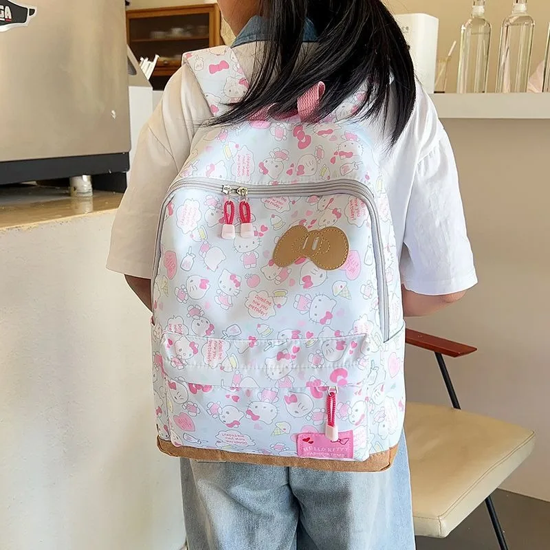 Ins Hello Kitty Sweet Storage Bag Kawaii Sanrio Anime Cute Bow Large Capacity Casual Backpack Kt Cat Lovely Gifts for Girls
Ins Hello Kitty Sweet Storage Bag Kawaii Sanrio Anime Cute Bow Large Capacity Casual Backpack Kt Cat Lovely Gifts for Girls