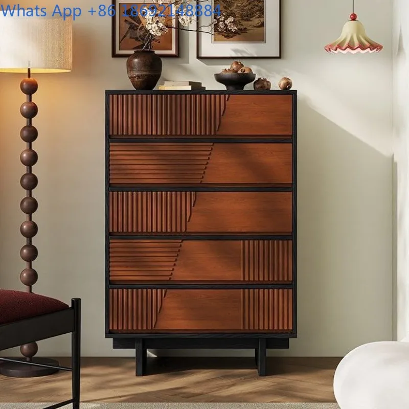 Vintage Bedroom Storage Retro Bedside Storage Cabinet American Style Entryway Decorative Cabinet
Vintage Bedroom Storage Retro Bedside Storage Cabinet American Style Entryway Decorative Cabinet