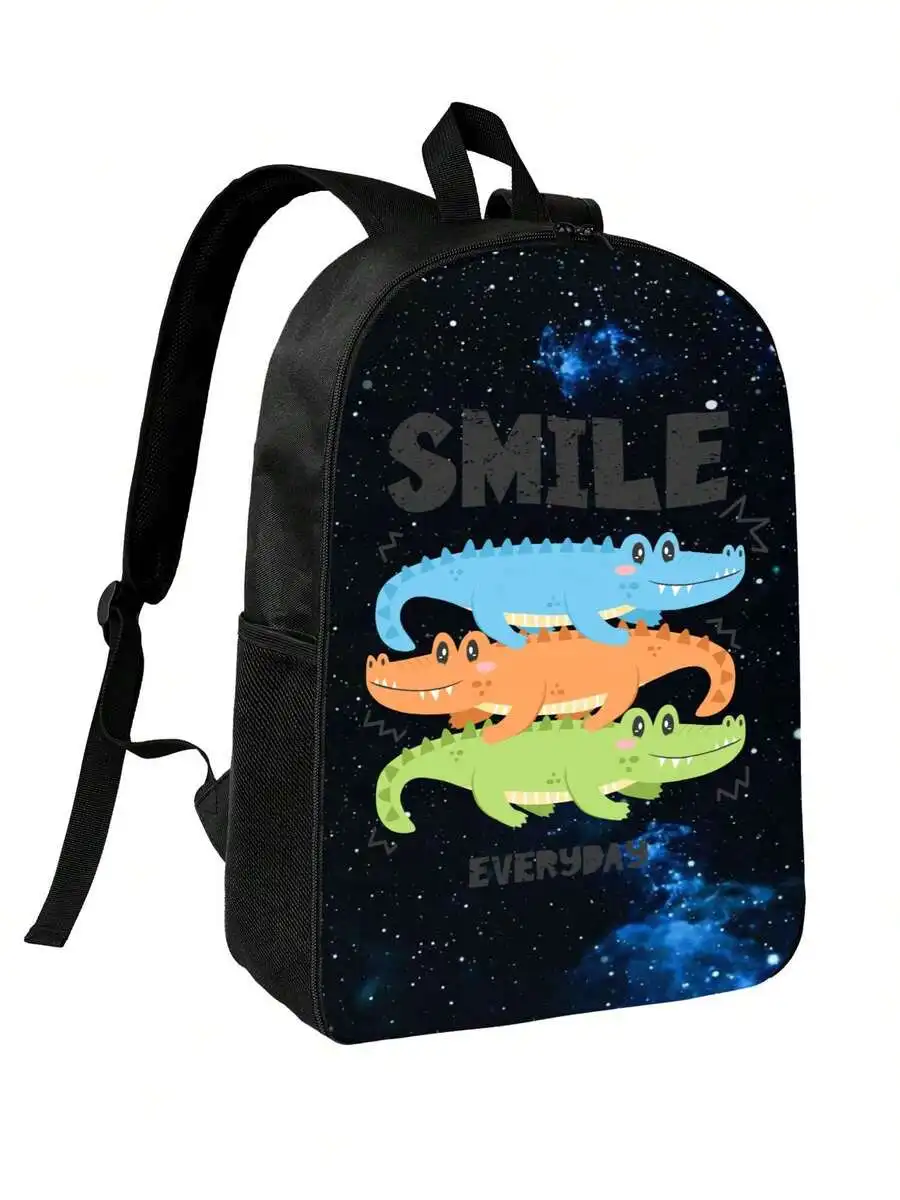 Starry Night Backpack With Stacking Alligators Cartoon Pattern Casual Daypack For Adults
Starry Night Backpack With Stacking Alligators Cartoon Pattern Casual Daypack For Adults