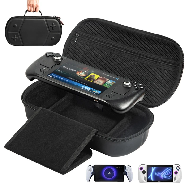 1 PCS Travel Carrying Case Storage And Stand Design PU For Steam Deck/OLED/ASUS ROG Ally/Playstation Portal/Switch/Logitech G
1 PCS Travel Carrying Case Storage And Stand Design PU For Steam Deck/OLED/ASUS ROG Ally/Playstation Portal/Switch/Logitech G
