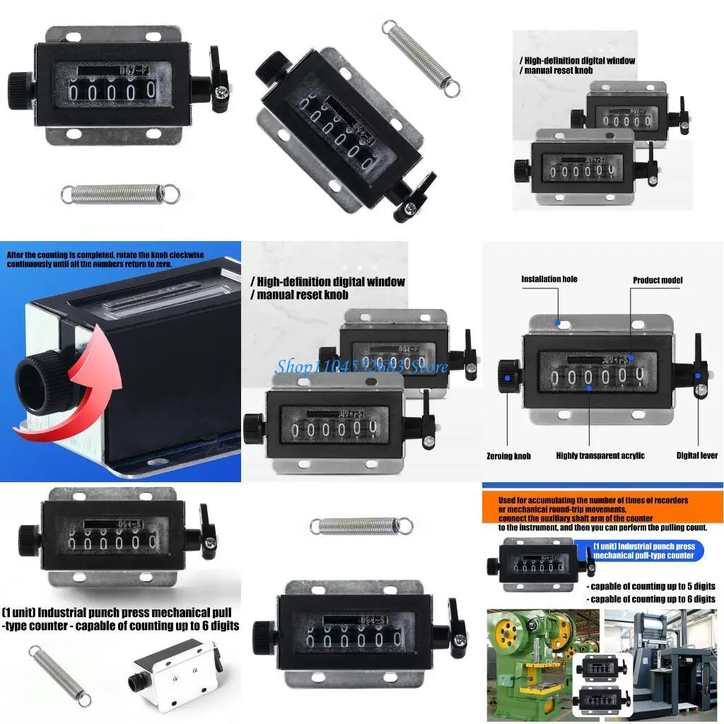 Y6GD 5/6 Digit Manual Counter Industrial Counting Device 0-99999/0-999999
Y6GD 5/6 Digit Manual Counter Industrial Counting Device 0-99999/0-999999