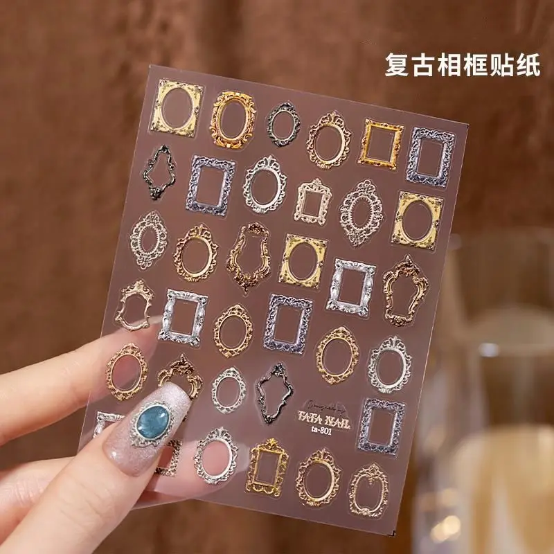 Nail Stickers 3D Embossed Retro Frame Oil Painting Pattern Premium High Quality Waterproof Self Adhesive for Home Party
Nail Stickers 3D Embossed Retro Frame Oil Painting Pattern Premium High Quality Waterproof Self Adhesive for Home Party