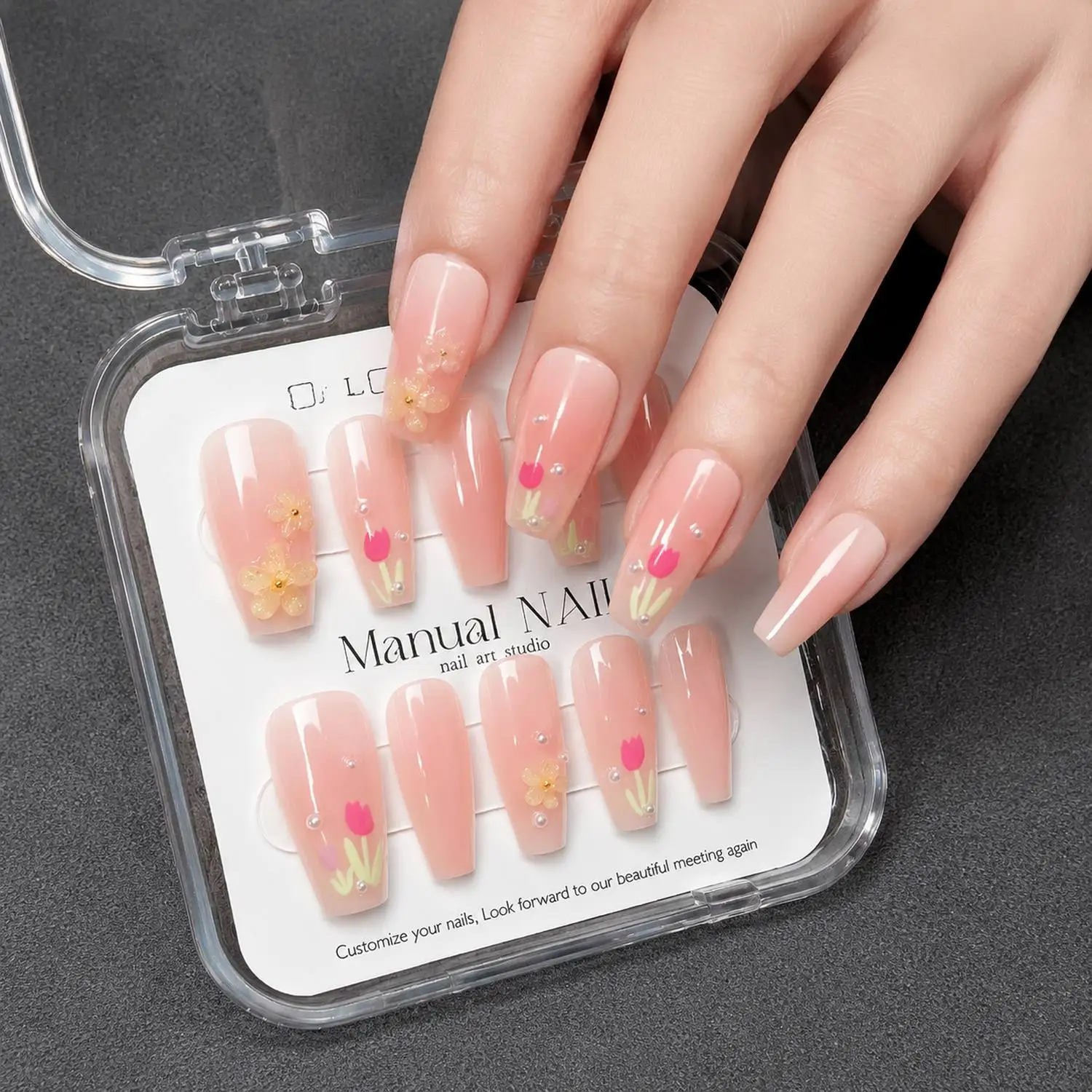 10Pcs/30Pcs Pure Gradient With Transparent Blossoms Press On Nail Nude Pink Art Fake Nail Wedding Celebration Style False Nail
10Pcs/30Pcs Pure Gradient With Transparent Blossoms Press On Nail Nude Pink Art Fake Nail Wedding Celebration Style False Nail