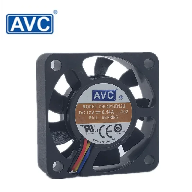 New AVC DS04010B12U DC12V 0.14a 4010 4cm 4 wire PWM speed regulating chassis cooling fan
New AVC DS04010B12U DC12V 0.14a 4010 4cm 4 wire PWM speed regulating chassis cooling fan
