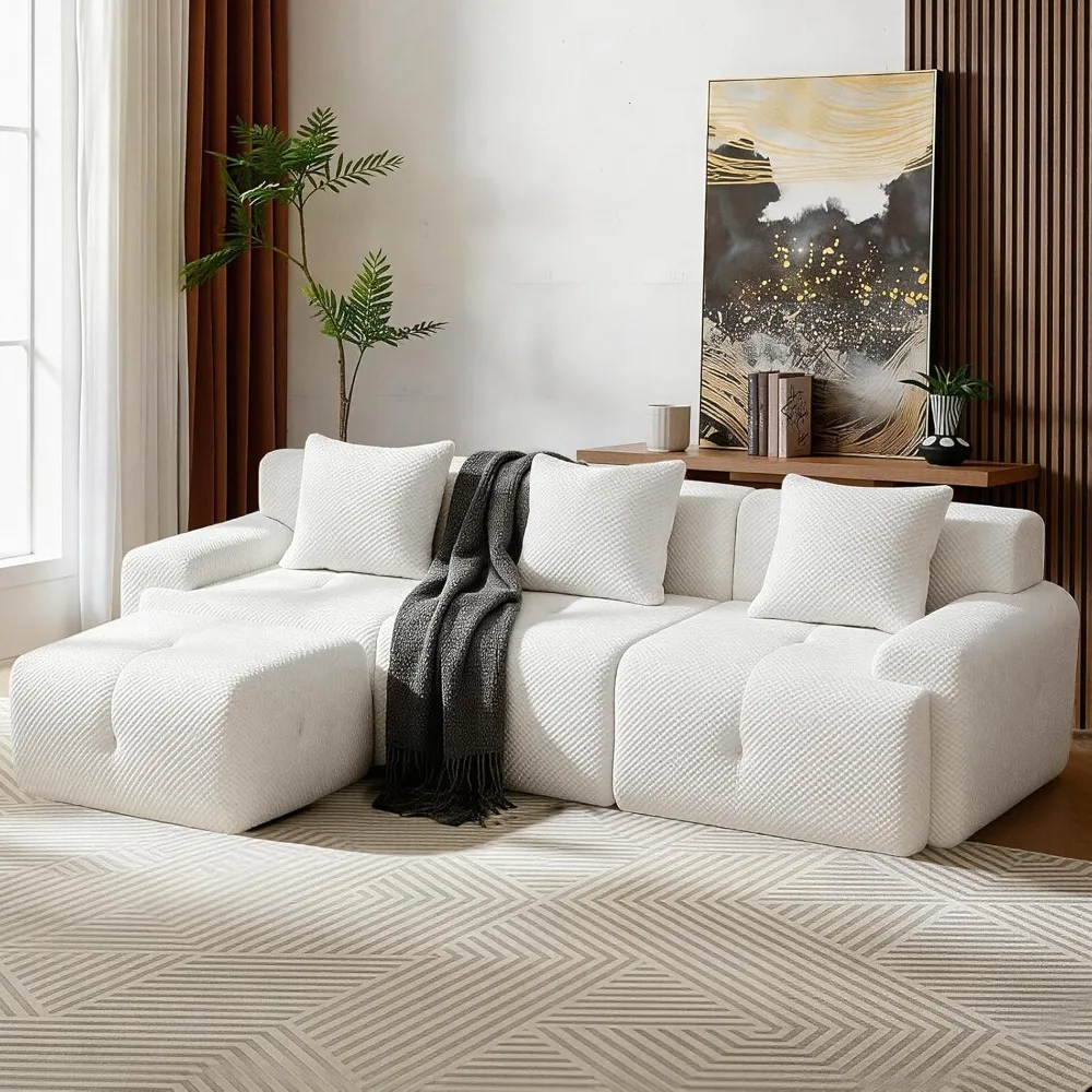 104" Modular Sectional Sofa,Modern L-Shaped Couch, Boneless Couch Filling with Spring and Foam, Soft Pineapple, Customized
104" Modular Sectional Sofa,Modern L-Shaped Couch, Boneless Couch Filling with Spring and Foam, Soft Pineapple, Customized