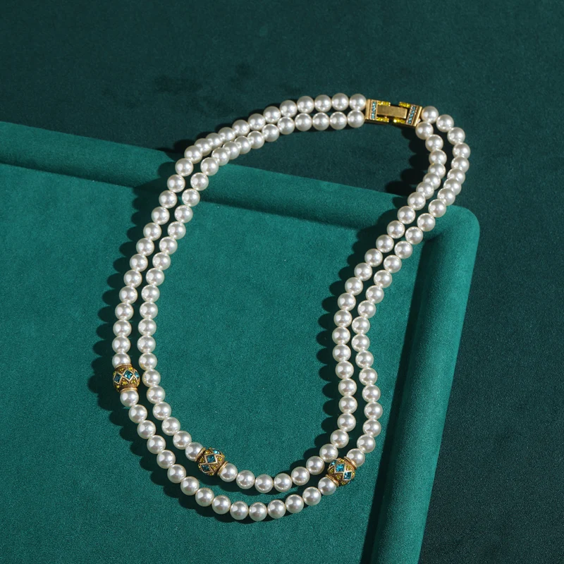 Vintage Emerald Agate Layered Green Necklace Beaded Chain Gold Color Ball 2026 Jewelry For Woman High Quality Luxury Accessories
Vintage Emerald Agate Layered Green Necklace Beaded Chain Gold Color Ball 2026 Jewelry For Woman High Quality Luxury Accessories