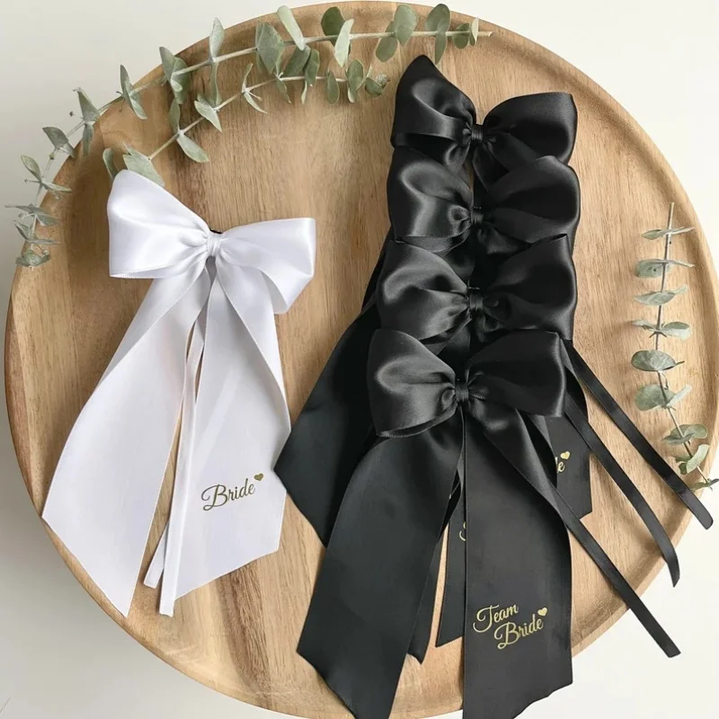 5pcs Pink White Team Bride to Be Bow Headband Satin Ribbon Wedding Bridal Shower Decoration Girl Hen Bachelorette Party Supplies
5pcs Pink White Team Bride to Be Bow Headband Satin Ribbon Wedding Bridal Shower Decoration Girl Hen Bachelorette Party Supplies