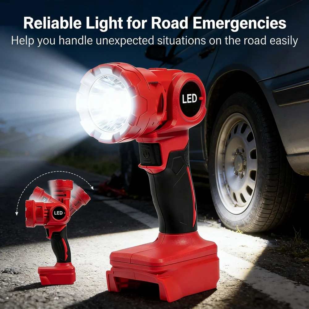 Перезаряжаемый фонарь-прожектор для инструментов Milwaukee 18V, ручной, регулируемый, для кемпинга и строительных площадок
Перезаряжаемый фонарь-прожектор для инструментов Milwaukee 18V, ручной, регулируемый, для кемпинга и строительных площадок