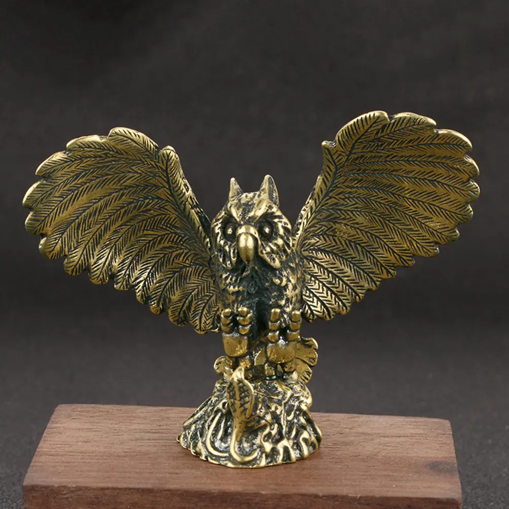 Stylish Brass Owl Decor Shaped Desktop Accessory for Home Office Living Room Wooden Wall Mount Art Piece
Stylish Brass Owl Decor Shaped Desktop Accessory for Home Office Living Room Wooden Wall Mount Art Piece