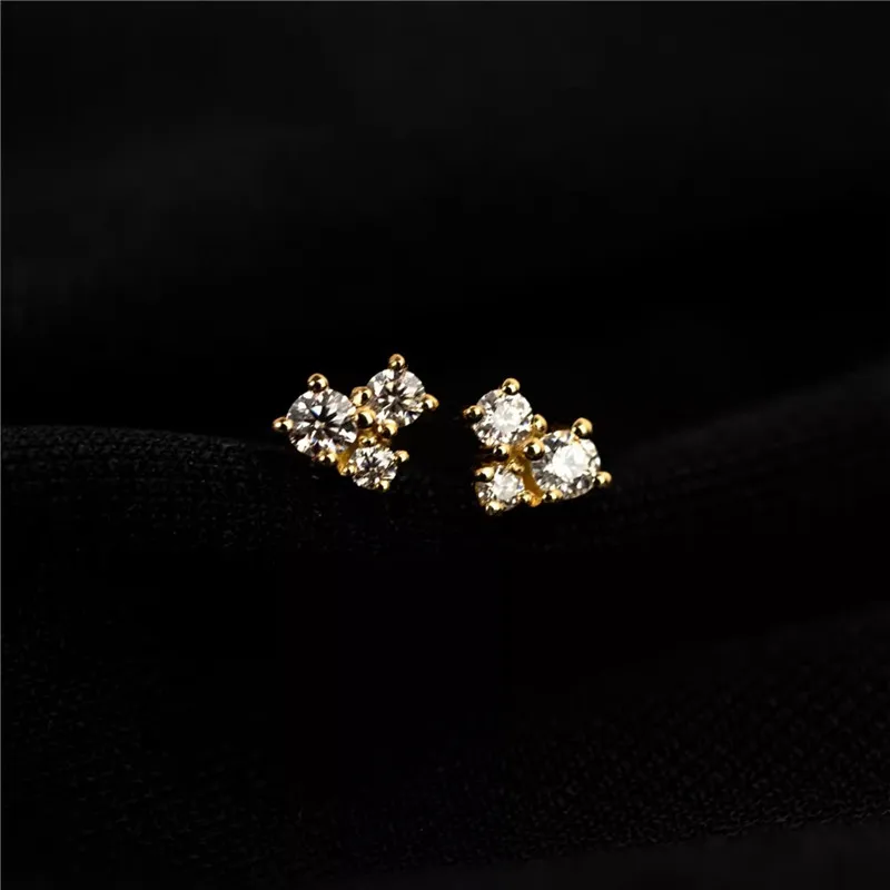 925 Sterling Silver Plated 14k Gold Korean Style light luxury Geometric Zircon Stud Earrings Women Birthday Gift Jewelry
925 Sterling Silver Plated 14k Gold Korean Style light luxury Geometric Zircon Stud Earrings Women Birthday Gift Jewelry