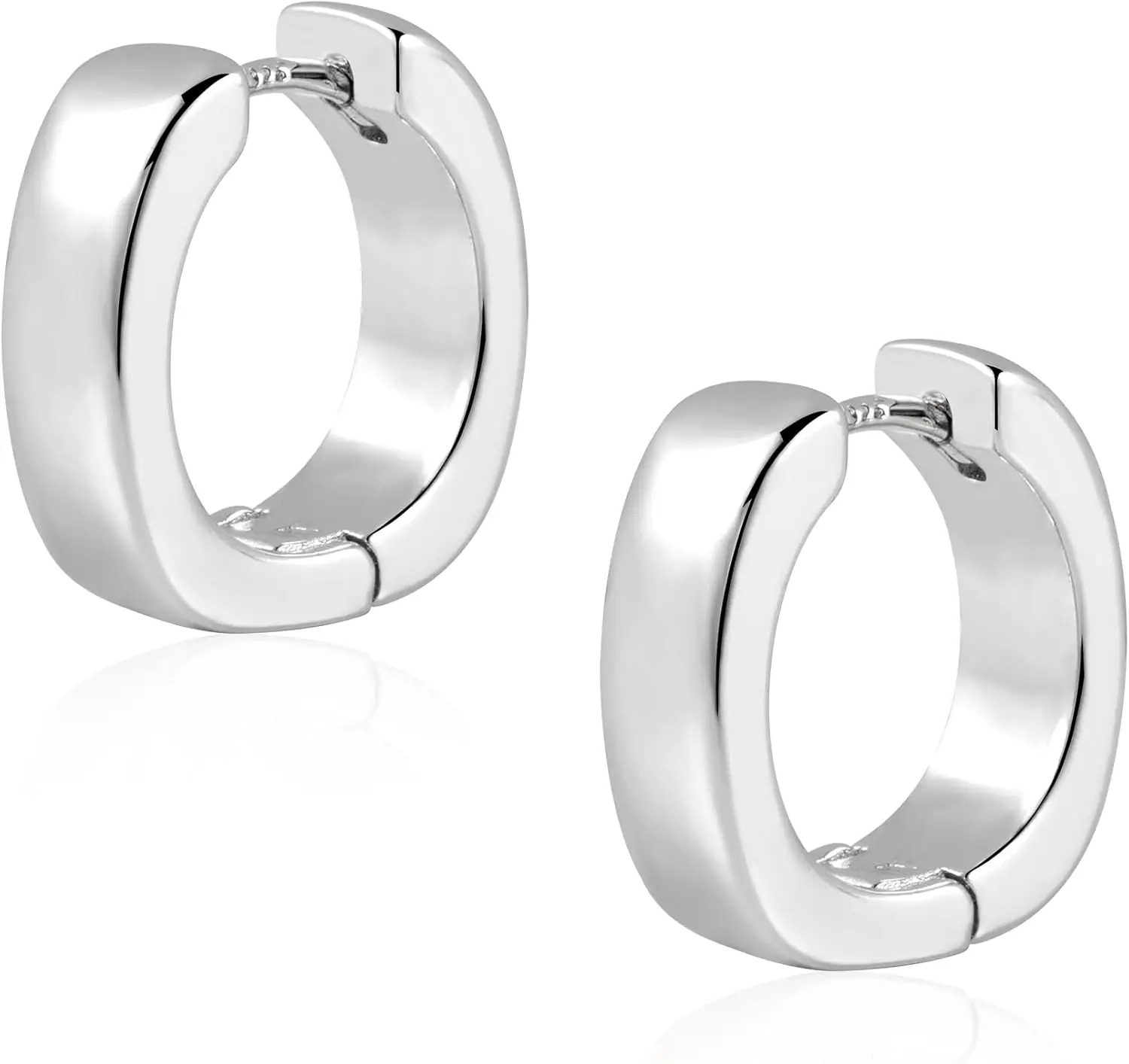 Women's Silver Earrings, Thick Hoop Earrings, 14 Karat Gold Geometric Earrings, Jewelry Gifts
Women's Silver Earrings, Thick Hoop Earrings, 14 Karat Gold Geometric Earrings, Jewelry Gifts