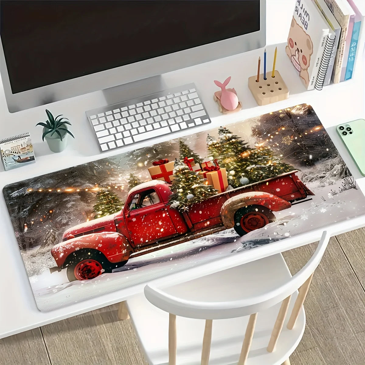 Red Christmas Truck Extended Mouse Pad Non-Slip Desk Mat Vintage Holiday Gaming Surface Rubber Base
Red Christmas Truck Extended Mouse Pad Non-Slip Desk Mat Vintage Holiday Gaming Surface Rubber Base