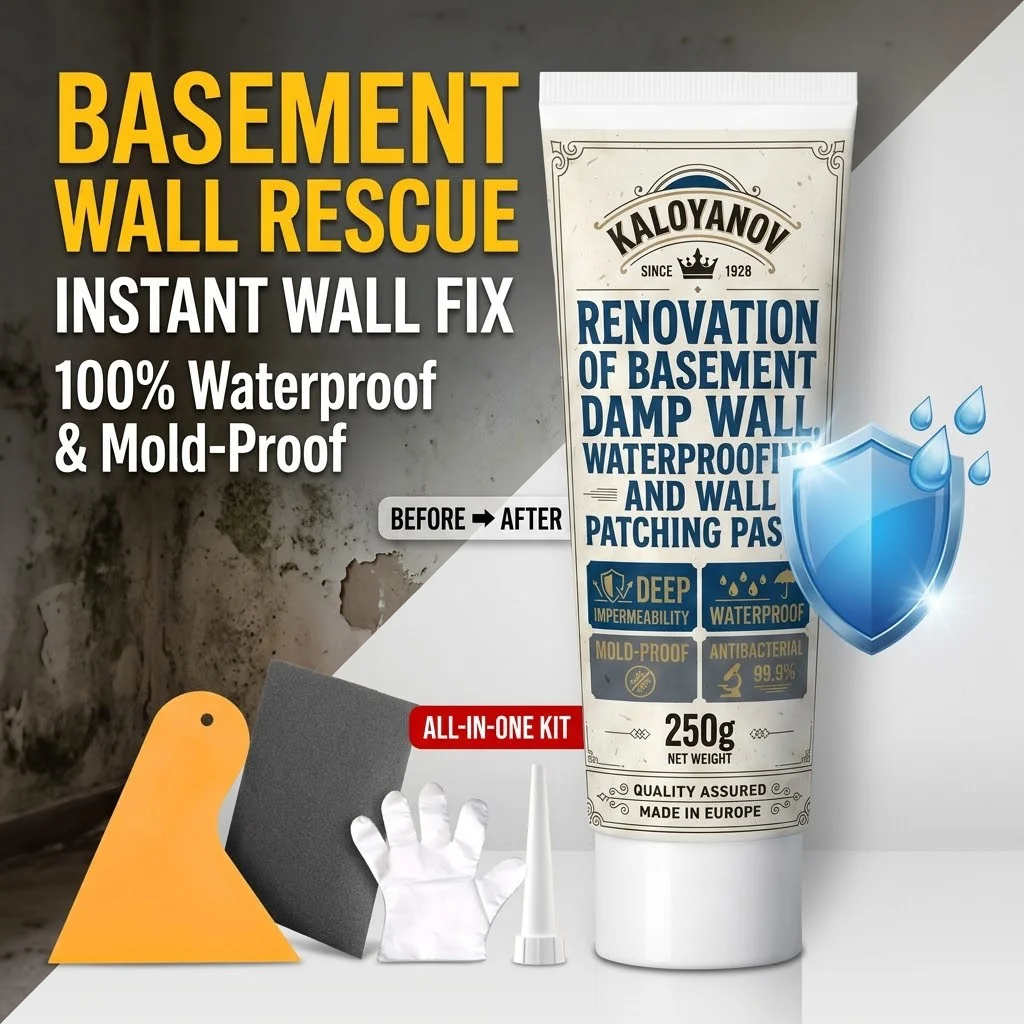 Waterproof Wall Repair Paste Anti-Mold Moisture-Proof Coating Filler Cream for Basement Remodeling Damage Renovation Sealing
Waterproof Wall Repair Paste Anti-Mold Moisture-Proof Coating Filler Cream for Basement Remodeling Damage Renovation Sealing