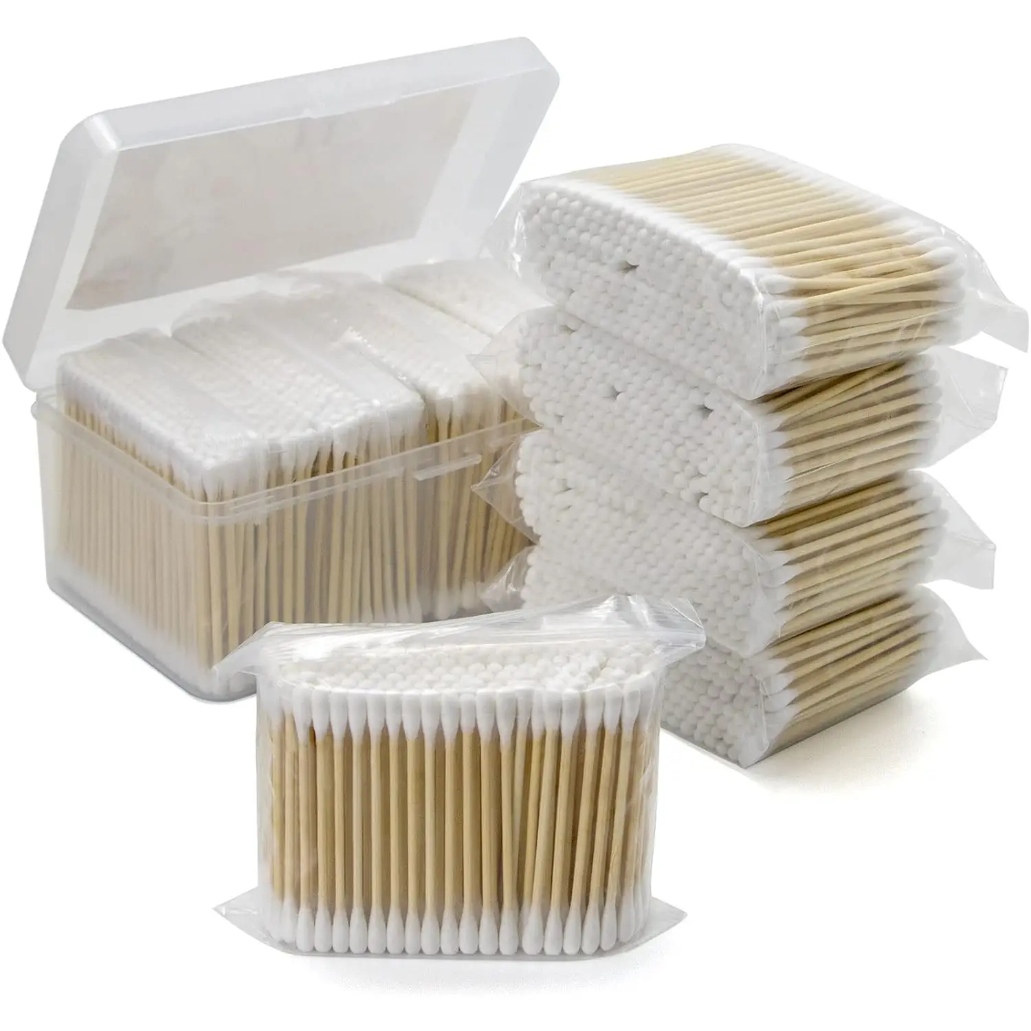 800 Count Bamboo Cotton Swabs, 3 Inch for Ears, Nail Art, Makeup, Household Cleaning
800 Count Bamboo Cotton Swabs, 3 Inch for Ears, Nail Art, Makeup, Household Cleaning