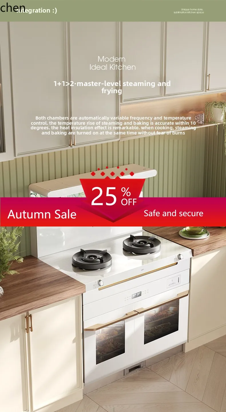 integrated stove white household independent steaming oven integrated frequency conversion left baking right steaming
integrated stove white household independent steaming oven integrated frequency conversion left baking right steaming