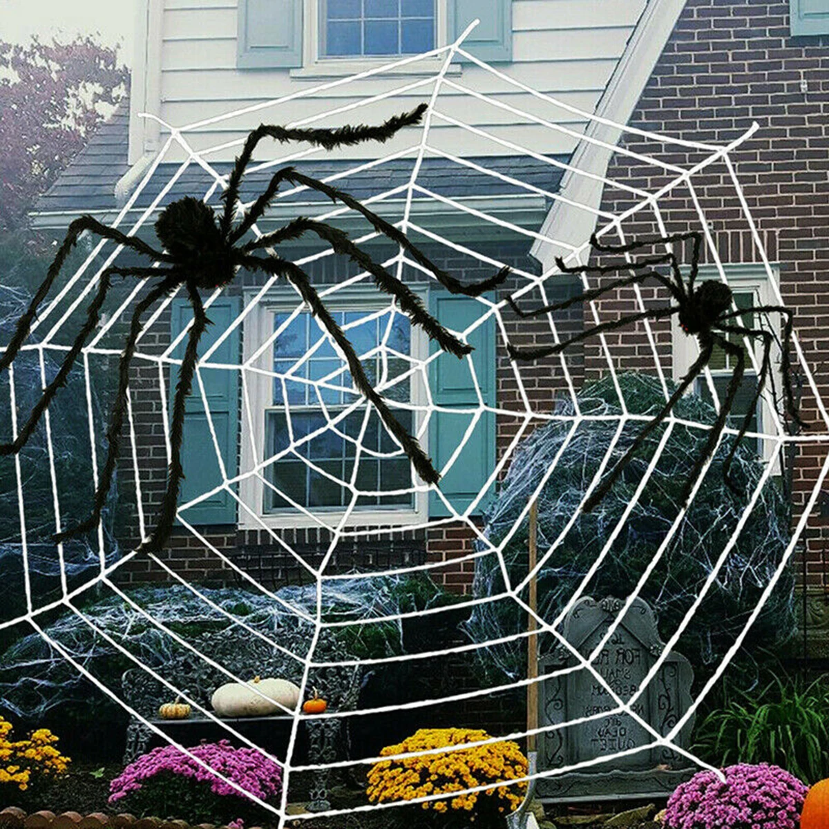 Upgrade Cotton Spider Web Fake Huge Spider Web Decoration White 3.6m Cobweb Halloween Party Bar Haunted House Home Decor Props 
Upgrade Cotton Spider Web Fake Huge Spider Web Decoration White 3.6m Cobweb Halloween Party Bar Haunted House Home Decor Props
