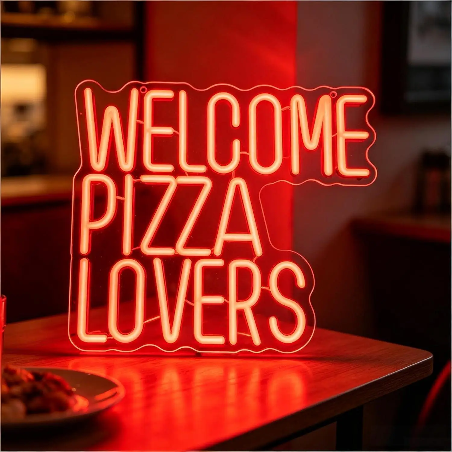 Welcome Pizza Lovers Neon Sign USB Dimmable LED Light for Pizzeria Restaurant Cafe Business Open Sign Wall Decor Signboard Light
Welcome Pizza Lovers Neon Sign USB Dimmable LED Light for Pizzeria Restaurant Cafe Business Open Sign Wall Decor Signboard Light