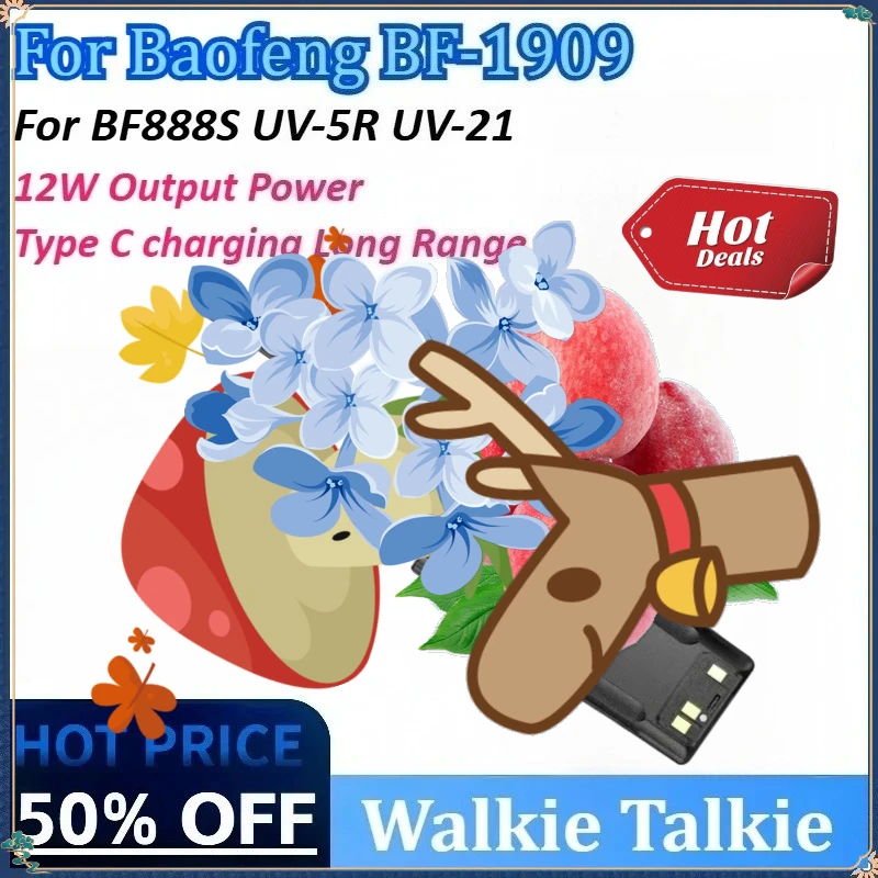 New Walkie Talkie for BF888S UV-5R UV-21 Ham Radio for Baofeng BF-1909 Long Range 12W Type C charging Long Range Portable Larger
New Walkie Talkie for BF888S UV-5R UV-21 Ham Radio for Baofeng BF-1909 Long Range 12W Type C charging Long Range Portable Larger