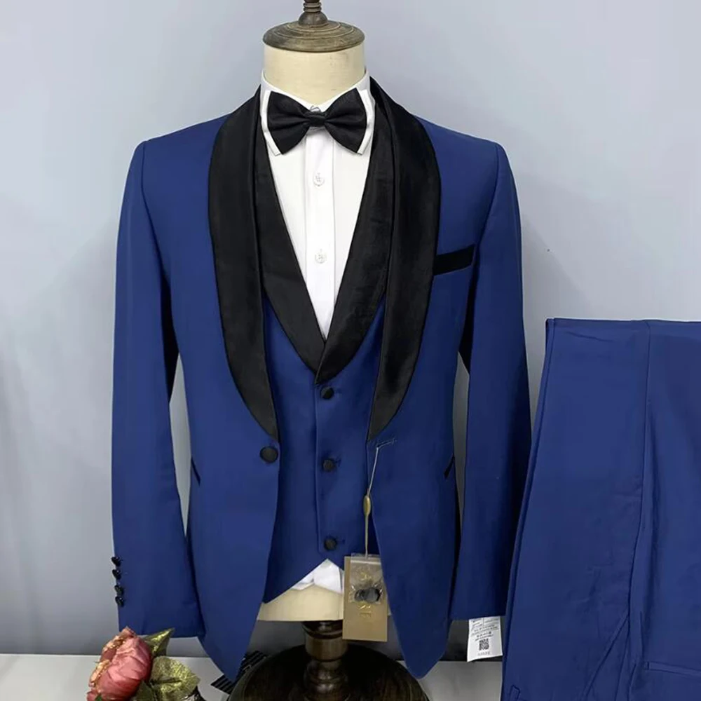 Gorgeous Suits for Men Single Breasted 3 Pieces Jacket Pants Vest Blazers Sets Blue Gray Black Banquet Office Male Clothing
Gorgeous Suits for Men Single Breasted 3 Pieces Jacket Pants Vest Blazers Sets Blue Gray Black Banquet Office Male Clothing