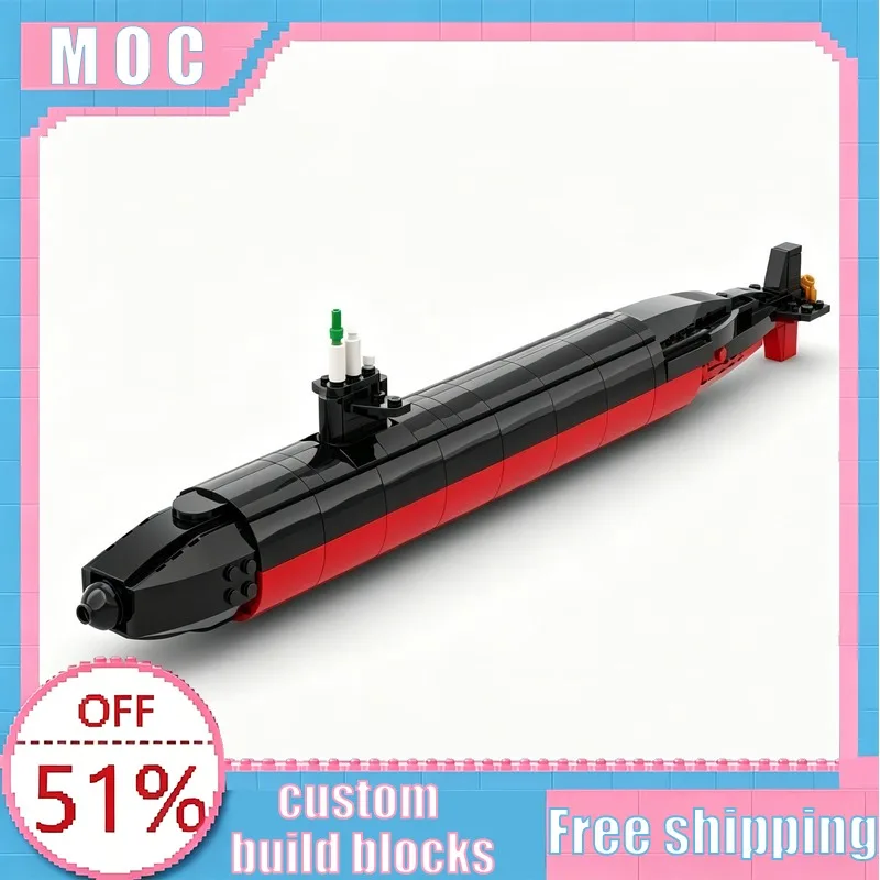 344PCS MOC Los Angeles SSN-688 Submarine 1:260 Scale Model Custom Creative Building Blocks Educational Assembly Toy Display Gift
344PCS MOC Los Angeles SSN-688 Submarine 1:260 Scale Model Custom Creative Building Blocks Educational Assembly Toy Display Gift