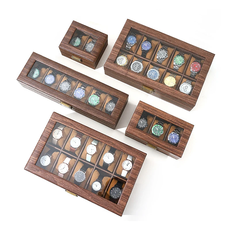 Vintage Wood Grain Pu Leather Watch Organizer Box, Wooden Dustproof And Waterproof Branded Watch And Jewelry Storage Box
Vintage Wood Grain Pu Leather Watch Organizer Box, Wooden Dustproof And Waterproof Branded Watch And Jewelry Storage Box