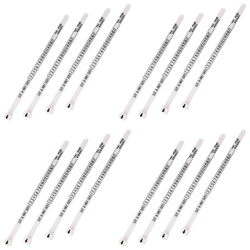 CYL-16Pcs US Ring Sizer Plastic Finger Ring Size Measure Tool Gauge Jewelry Sizing Belt For Women Men Kids
CYL-16Pcs US Ring Sizer Plastic Finger Ring Size Measure Tool Gauge Jewelry Sizing Belt For Women Men Kids