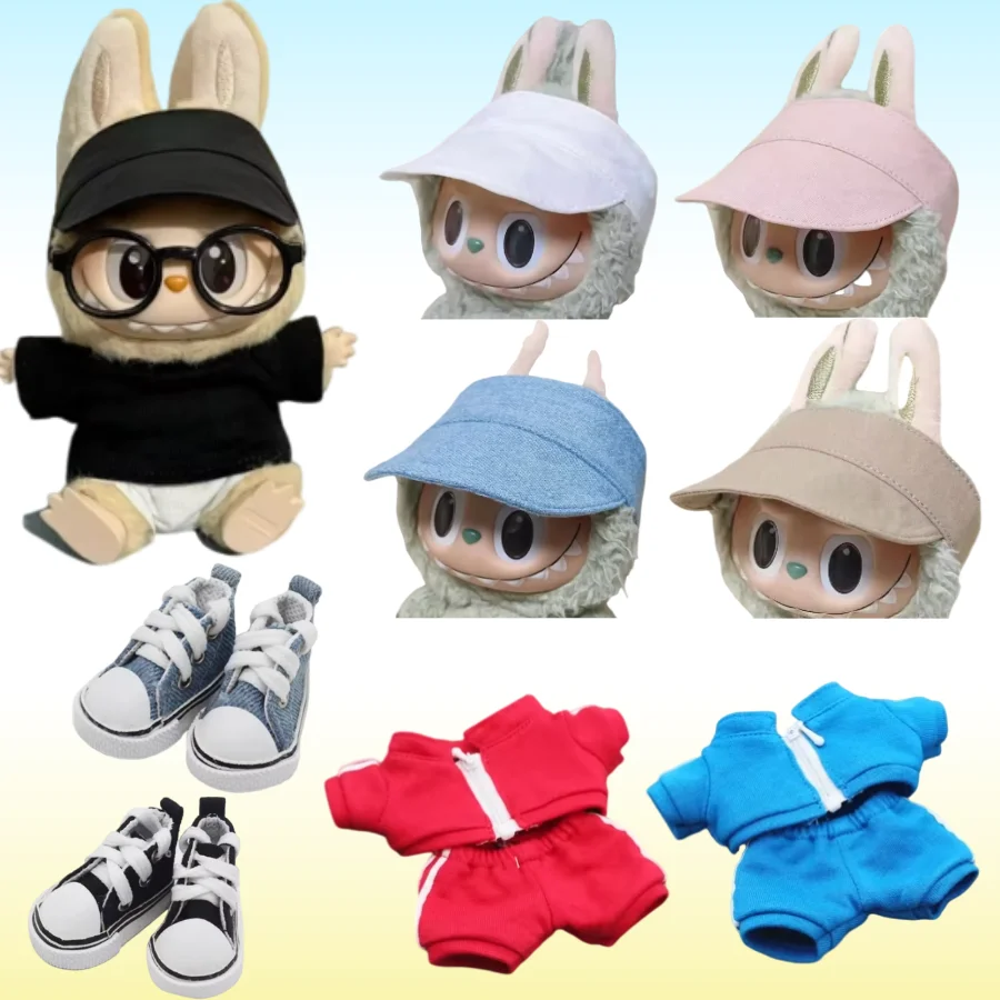 For 15/17cm Labubu Doll Peaked Cap Sports Outfit Set Ropa Labubu Clothes Accessories
For 15/17cm Labubu Doll Peaked Cap Sports Outfit Set Ropa Labubu Clothes Accessories