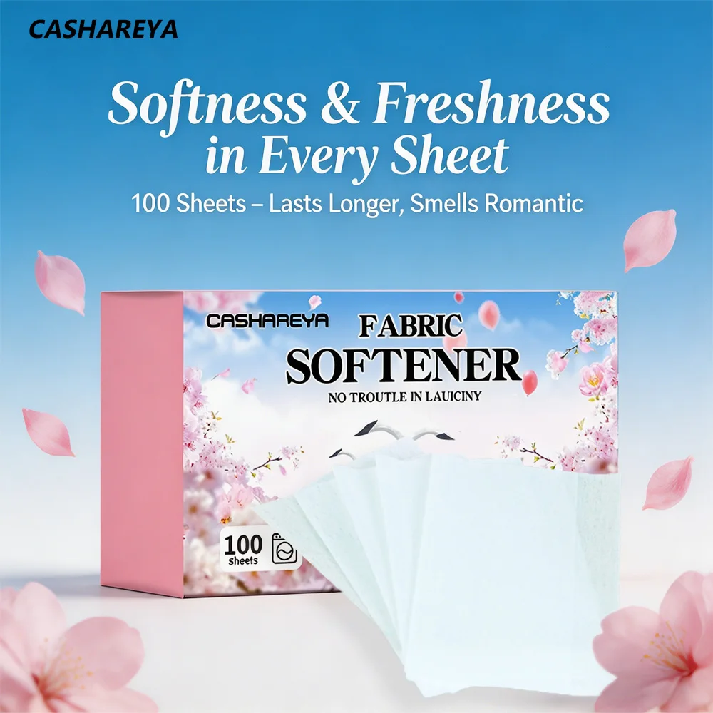 CASHAREYA Dryer Sheets Cherry Blossom Scent 100 Sheets Anti Static Wrinkle Reducer Fabric Softener for Laundry & Home Freshening
CASHAREYA Dryer Sheets Cherry Blossom Scent 100 Sheets Anti Static Wrinkle Reducer Fabric Softener for Laundry & Home Freshening