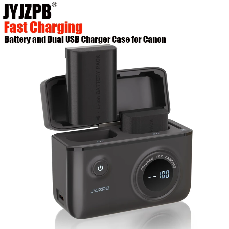 2 Pack LP-E6N LP-E6NH Battery and Fast Charging Box is Suitable for Canon r5 r6 Camera (LP-E6N) Battery Storage
2 Pack LP-E6N LP-E6NH Battery and Fast Charging Box is Suitable for Canon r5 r6 Camera (LP-E6N) Battery Storage