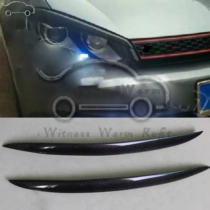 Carbon Fiber Headlights Eyebrow Cover Light Eyebrow for Volkswagen Golf 6 Mk6 g r Rline Car Styling
Carbon Fiber Headlights Eyebrow Cover Light Eyebrow for Volkswagen Golf 6 Mk6 g r Rline Car Styling