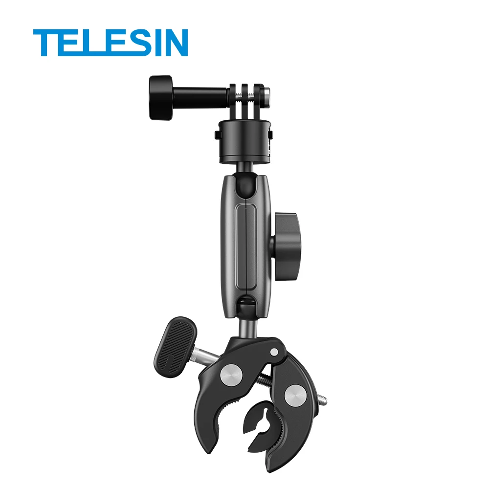 TELESIN Quick Release Magic Arm 360° Aluminum Alloy Super Clamp Cycling Motorcycle Clip for Camera GoPro Action Camera
TELESIN Quick Release Magic Arm 360° Aluminum Alloy Super Clamp Cycling Motorcycle Clip for Camera GoPro Action Camera