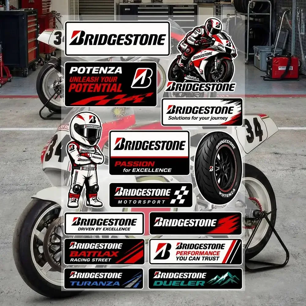 Bridgestone Waterproof Vinyl Stickers for Car Motorcycle Bike Skateboard Laptop Bottle Phone
Bridgestone Waterproof Vinyl Stickers for Car Motorcycle Bike Skateboard Laptop Bottle Phone