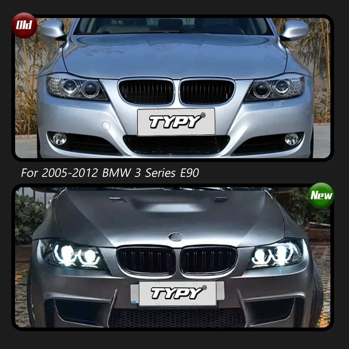 TYPY Автомобильная фара для BMW 3 серии E90 2005-2012, обновление, модифицированная для нового DRL, динамический указатель поворота, светодиодная фара, автоаксессуары
TYPY Автомобильная фара для BMW 3 серии E90 2005-2012, обновление, модифицированная для нового DRL, динамический указатель поворота, светодиодная фара, автоаксессуары
