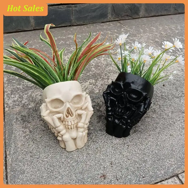 AA05 Resin Skulls Flower Pot Unique Plant Pots Skeleton Vase Zombieshaped Planter Pot Home Decor Halloween Decorations
AA05 Resin Skulls Flower Pot Unique Plant Pots Skeleton Vase Zombieshaped Planter Pot Home Decor Halloween Decorations